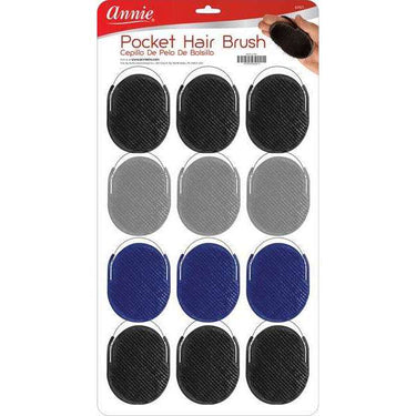 Annie Pocket Hair Brush – 1 Piece Assorted Colors 2921 - ANNS BEAUTY SUPPLY